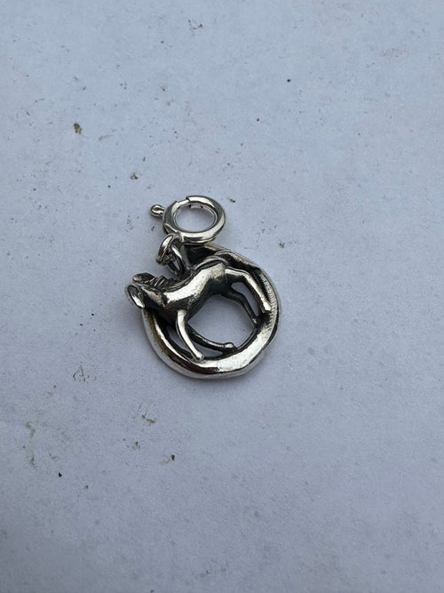 Sterling Silver Horseshoe Charm