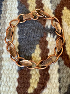 Vintage Handmade Copper Link Bracelet