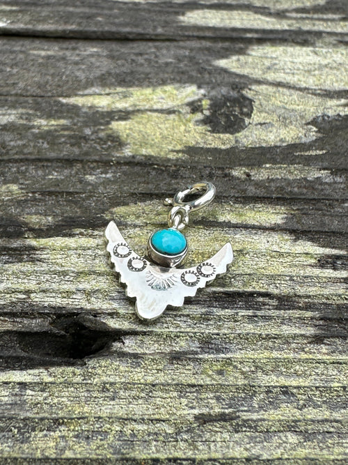 Sterling Silver and Turquoise Arrowhead Charm