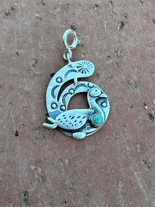 Handmade Sterling Silver and Turquoise 12 DAYS OF CHRISTMAS Charms