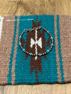 Navajo Copper & Turquoise Beaded Bracelet