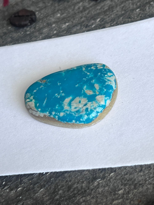 Teal Kingman Turquoise Cabochon, K001