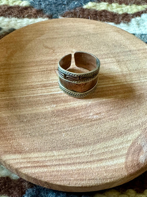 Vintage Handmade Copper Adjustable Ring