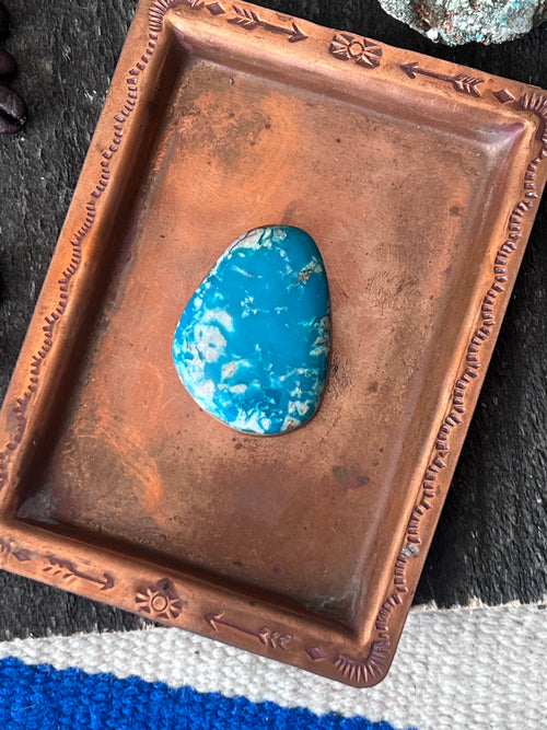 Teal Kingman Turquoise Cabochon, K001