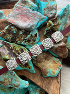 Sterling Silver Mini Concho Slide, Spread Your Wings