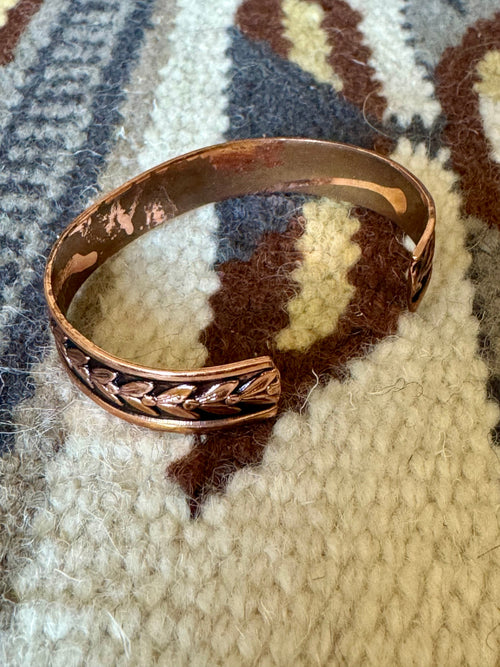 Vintage Handmade Copper Cuff Bracelet