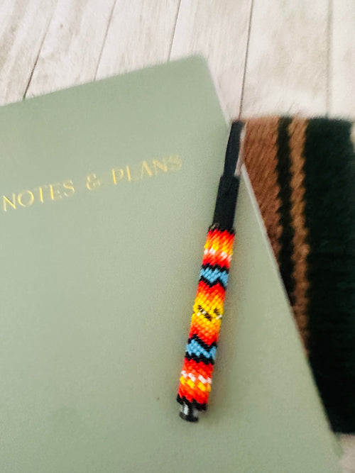 Navajo Made Muticolor Beaded Pen