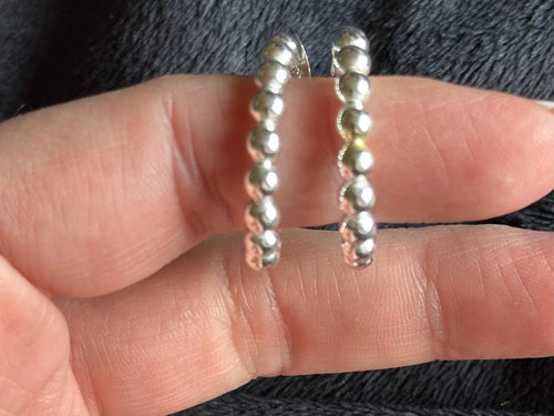 Beaded Hoop Earrings