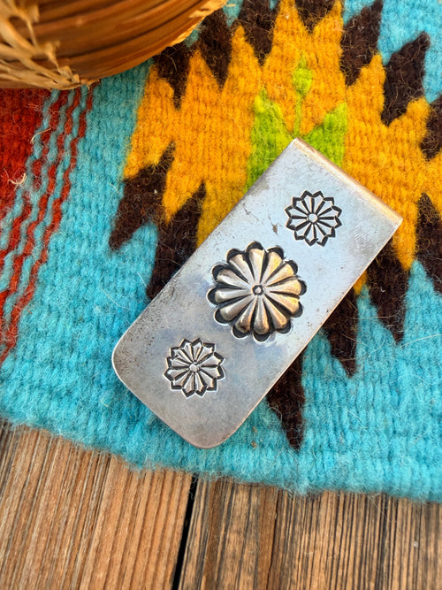Handcrafted Old Pawn Sterling Silver Money Clip