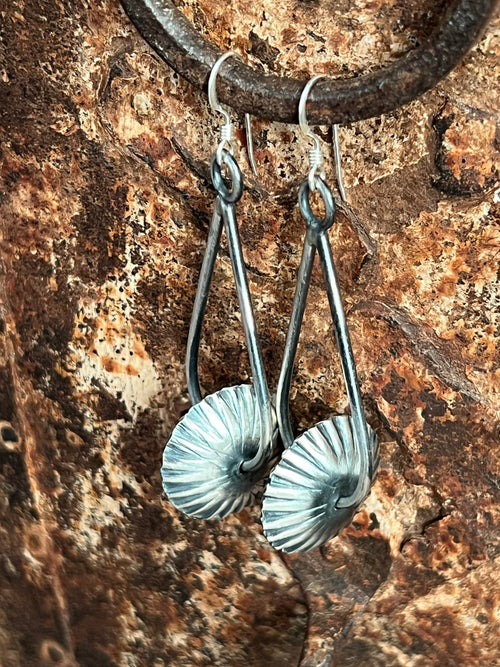 Sterling Silver Handcrafted Bead Drop Dangle Earrings by Preston Haley