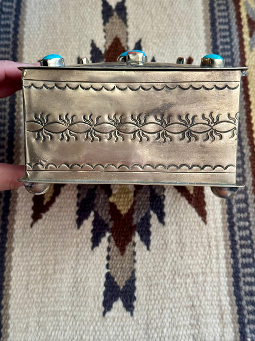 Handmade German Silver Trinket Box