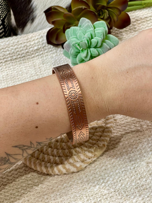Vintage Handmade Copper Cuff