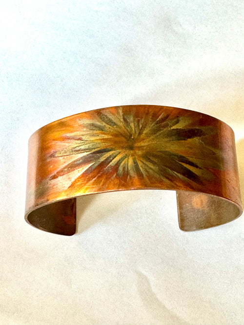 Vintage Handmade Copper Cuff Bracelet