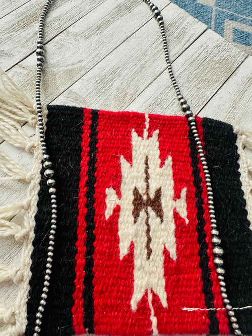 Navajo Sterling Silver Pearl 42” Beaded Necklace on