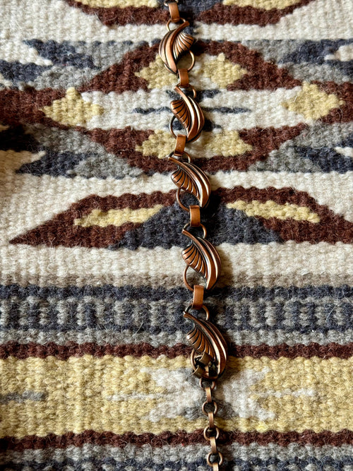 Vintage Handmade Copper Link Bracelet