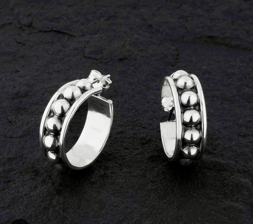 Vintage Hoops w/ Beads