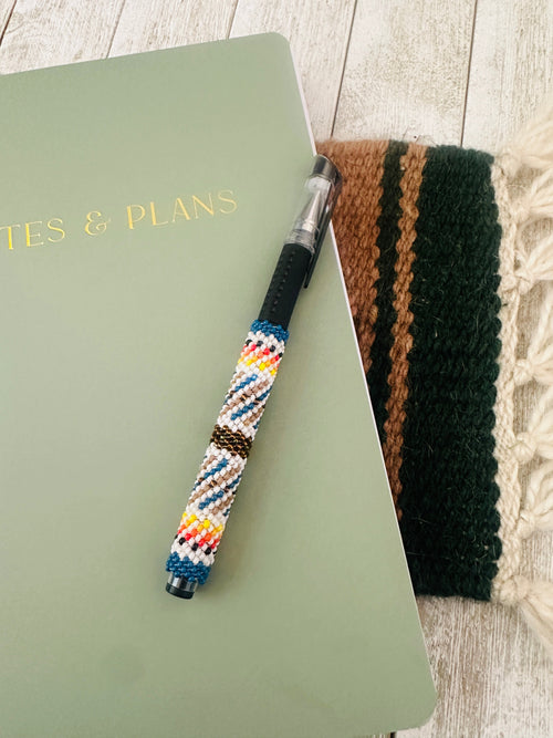 Navajo Made Muticolor Beaded Pen