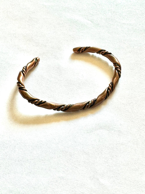 Vintage Handmade Copper Cuff Bracelet