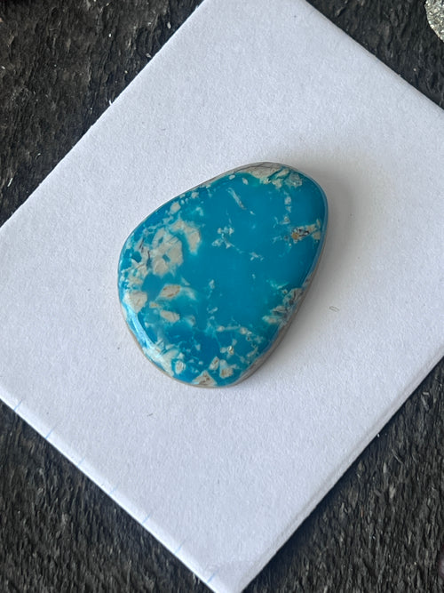 Teal Kingman Turquoise Cabochon, K001
