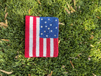 Handmade Beaded American Flag Coin Purse (with beaded stars)
