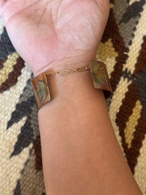 Vintage Handmade Copper Cuff Bracelet