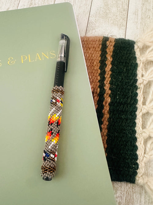 Navajo Made Muticolor Beaded Pen