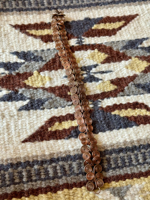 Vintage Handmade Copper Bracelet