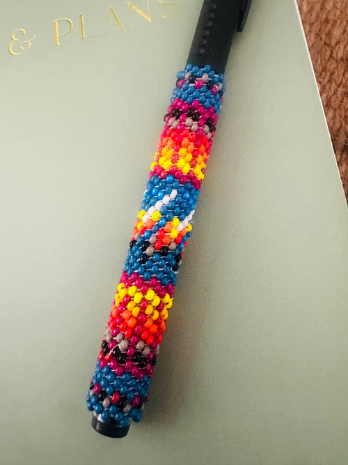 Navajo Made Muticolor Beaded Pen