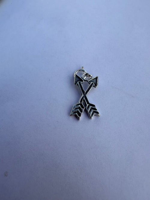 Sterling Silver Double Arrow  Charm