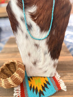 Handcrafted Turquoise 18" Beaded Necklace