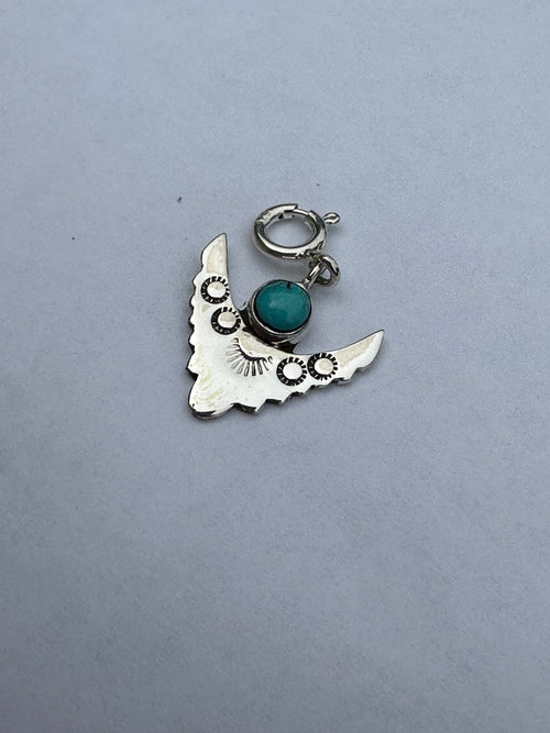 Sterling Silver and Turquoise Arrowhead Charm