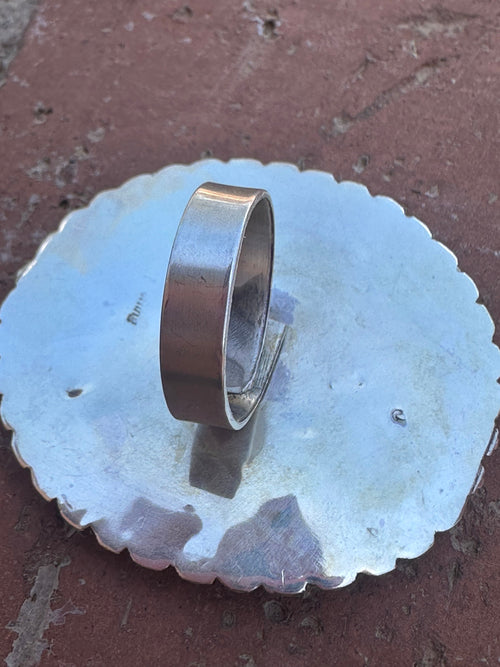 Old Pawn Navajo Natural Coral Cluster Ring Adjustable