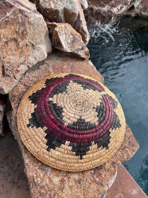 Old Pawn Handcrafted Woven Basket #8