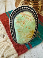 Old Pawn Navajo Sterling Silver & Royston Turquoise Cuff Bracelet