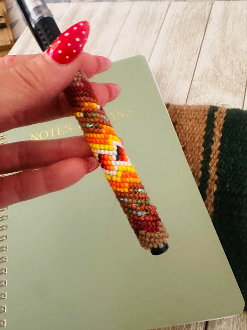 Navajo Made Muticolor Beaded Pen