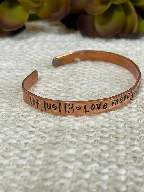 Vintage Handmade Copper Cuff