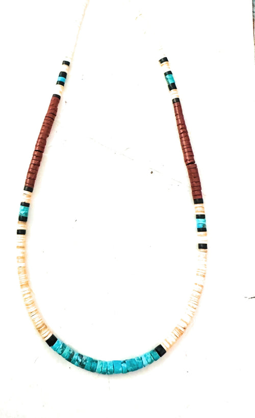 Santo Domingo Multi Stone Beaded Necklace