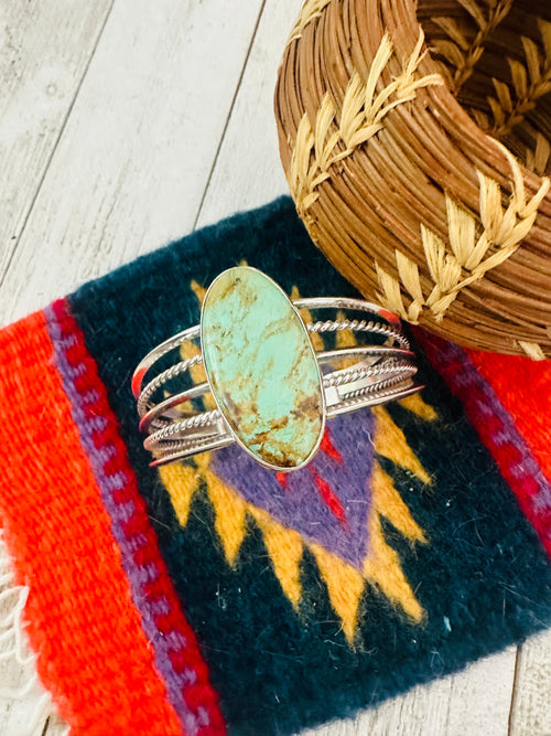 Navajo Royston Turquoise & Sterling Silver Cuff Bracelet