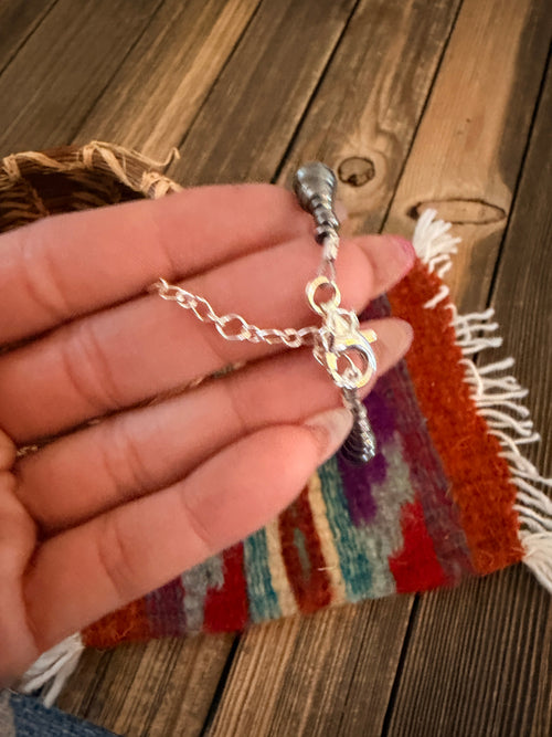 Handcrafted Sterling Silver Pearl Beaded Bracelet