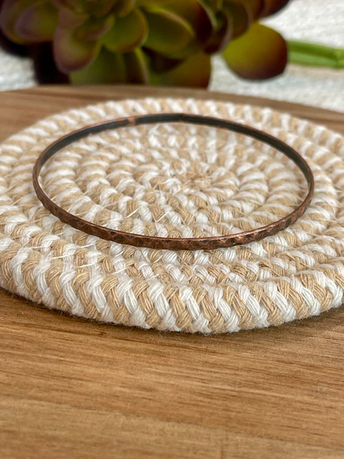 Vintage Handmade Copper Bangle Bracelet