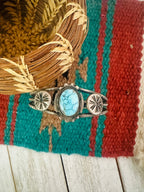 Old Pawn Navajo Sterling Silver & Turquoise Cuff Bracelet