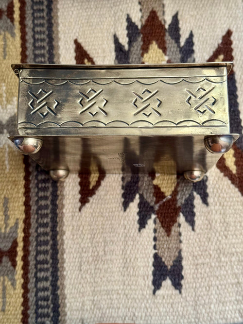 Handmade German Silver Trinket Box