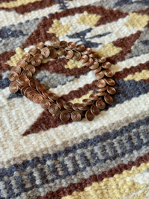 Vintage Handmade Copper Bracelet