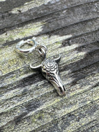 Sterling Silver Mini Steer Head Charm