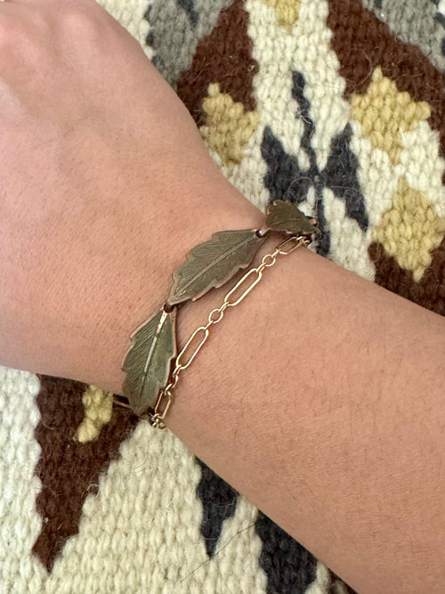 Vintage Handmade Copper Link Bracelet