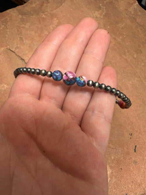 Handmade Pink Dream & Sterling Silver Beaded Necklace 16-18 inch