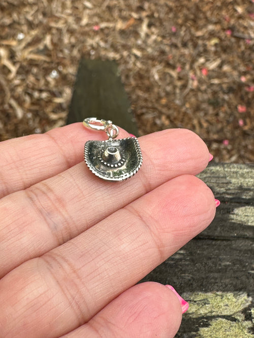 Sterling Silver Sombrero Hat Charm