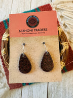 Navajo Summer Lovin’ Sterling Silver & Opal Teardrop Dangle Earrings
