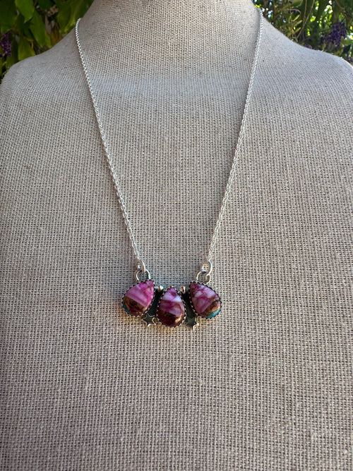 Handmade Pink Dream & Sterling Silver Necklace