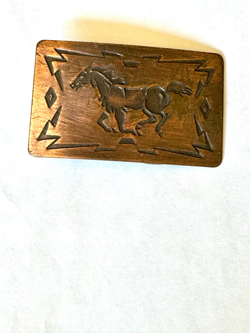 Vintage Handmade Copper Belt Buckle